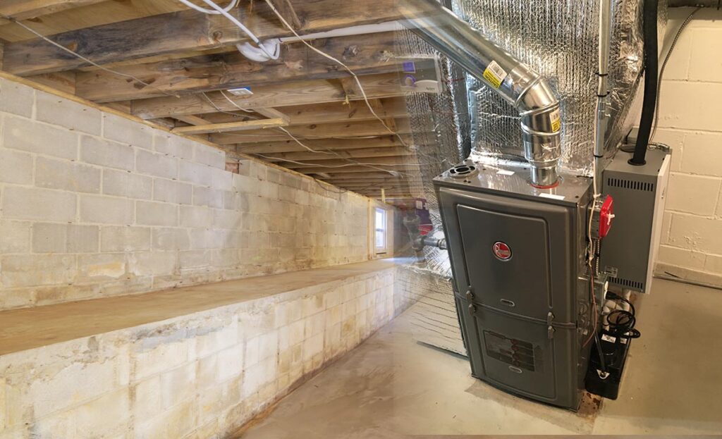 heater in basement